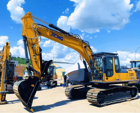 XCMG usou escavadeira de esteira de 21 toneladas para equipamentos pesados